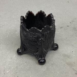 Antique Bennett Old Sleepy Eye Toothpick Holder Arrowhead - 2.5”H